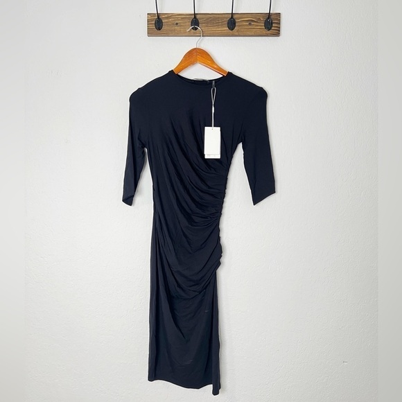 Helmut Lang Asymmetric Nova Jersey Dress - Picture 9 of 10